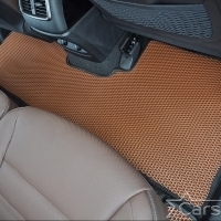 Автомобильные коврики EVA на Hyundai Santa Fe IV рестайл 3 ряда (2020-2024)