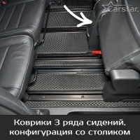 Коврики текстильные на Citroen SpaceTourer 7 мест, не Long (2016-2024)