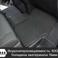 Коврики текстильные на Opel Zafira Life 7 мест Long (2019-2025) 