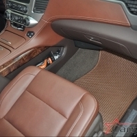 Коврики текстильные на Chevrolet Tahoe IV 3 ряда (2014->)