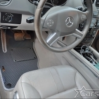 Коврики текстильные на Mercedes-Benz GL-klasse I X164 3 ряда (2006-2012)
