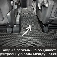 Коврики текстильные на Peugeot Traveller 8 мест, не Long (2016-2024) 