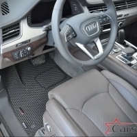 Двухслойные коврики EVA на Audi Q7 II 3 ряда (2015->)