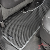 Двухслойные коврики EVA на Cadillac Escalade IV 3 ряда (2014->)