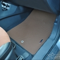 Двухслойные коврики EVA на Hyundai Santa Fe III 3 ряда (2012-2018)