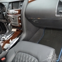 Двухслойные коврики EVA на Infiniti QX80 I 3 ряда (2013-2024)