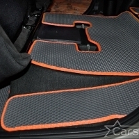 Двухслойные коврики EVA на Lada Largus I рестайл 3 ряда (2021->)