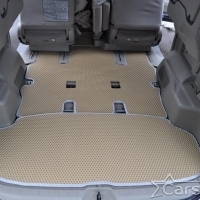 Двухслойные коврики EVA на Toyota Noah-Voxy II пр.руль (2007-2015) 2 ряд - с проходом