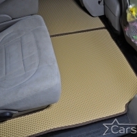 Автомобильные коврики EVA на Dodge Grand Caravan V (2007-2020) 2 ряд: кресла 1+1 не убираются в пол