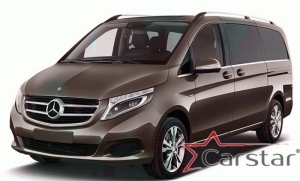 Mercedez-Benz V-klasse II W447 (2 ряд - 2 места с проходом) (2014->)