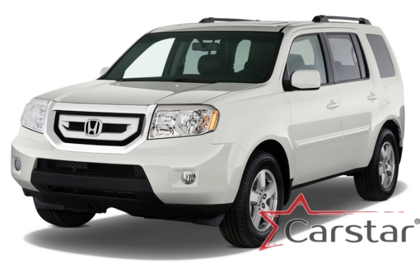 Текстильные коврики для Honda Pilot II 3 ряда (2008-2015)